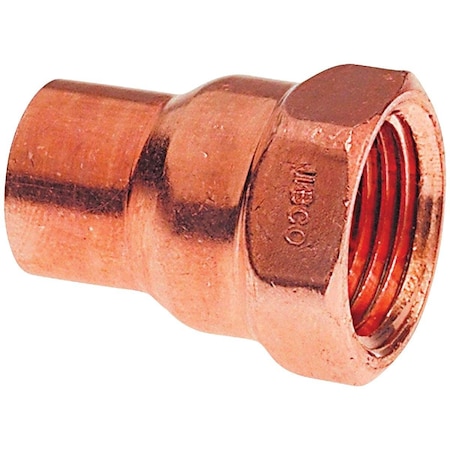 Nibco 1/2 In. x 3/4 In. Female Copper Adapter W01040D